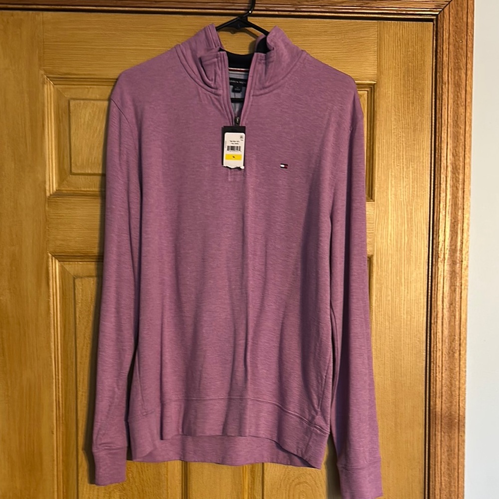 Tommy Hilfiger Men's Purple Sweater